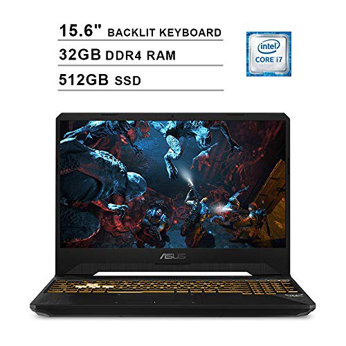 2020 Asus TUF 15.6 Inch 120Hz FHD 1080P Gaming Laptop (Intel 6-Core i7-9750H up to 4.5 GHz, GeForce GTX 1650 4GB, 32GB DDR4 RAM, 512GB SSD, Backlit KB, WiFi, HDMI, Windows 10)