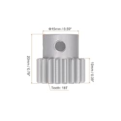 HARFINGTON Step Spur Gear 10mm Bore Gear 32T Mod 1