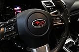 Woowin SB-57R Red Blue Star WRX STI Steering Wheel Badge Emblem Cover For Subaru Decal 2015-2018 (Red)