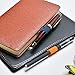 6pcs Traveler's Notebook Self-Adhesive Leather Pen Holder with Elastic Pen Loop for Notebooks, Journals,Calendars and Planners Journals (6 Colors)