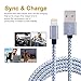 iPhone Cable,Akaho 3Pack 6FT Nylon Braided Cord Lightning Cable Certified to USB Charging Charger for iPhone 7/7 Plus 6/6S Plus 5S/5C/5, iPad Pro/Air 2,iPod Nano 7th gen (Gray White)