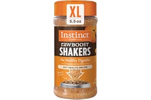 Instinct Raw Boost Shakers, Freeze-Dried Powder, Dog Food Topper, Chicken - Gut Health, 5.5 oz. Bottle