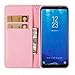 Galaxy S8 Plus Case,Firefish Detachable 3D Painted Leather Wallet Case Ultra Slim Folio Cover Flip Case[Kickstand Feature] Wristlet[Card Slots/Cash] Case for Samsung Galaxy S8 Plus(6.2 Inch) -Flamingo