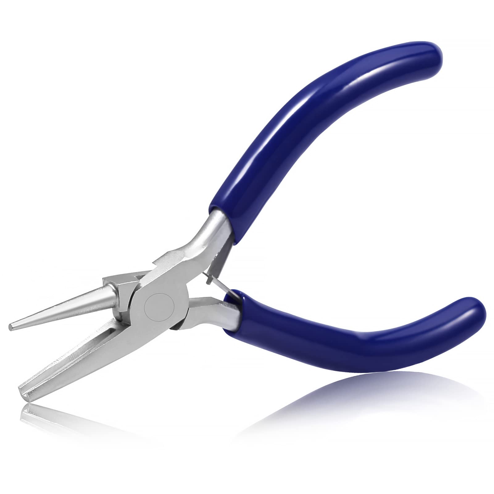 SPEEDWOX 5 Inch Concave and Round Nose Pliers for Wire Looping and Bending - Mini Precision Tools for Jewelry Making, DIY Hobby Projects
