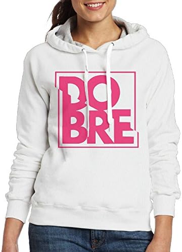 Dobre Brothers Logo Women's Fashion Hoodie Girls Sports Sweatshirt White M
