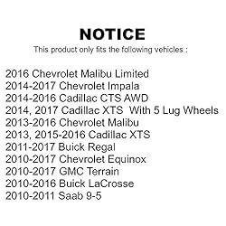 Front Wheel Bearing And Hub Assembly Pair For