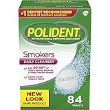 Polident Smokers Denture Cleanser, 84 Count
