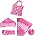 Zicac Women's Polka Dots Raincoat Belted Rain Jacket (One size, Magenta)