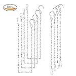 Teenitor 8 Pieces Hanging Chain for Bird Feeders, Planters, Lanterns and Ornaments, 4 Pieces 35 Inch and 4 Pieces 9.5 Inch Hanging Chain.