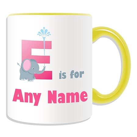 Regalo Personaliseitonline Letra E Para Taza Alfabeto