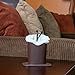 Home-X - Plush Lined Eyeglass Holder, Intelligently Designed Protective Eyewear Case Offers Space for Eyeglasses, Rests Securely on Desk or Nightstand for Easy Access, Brown