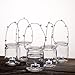 Eastland® Hanging Votive Holder Glass / Charming Metal Handle Adorned with Gems (Set of 12)
