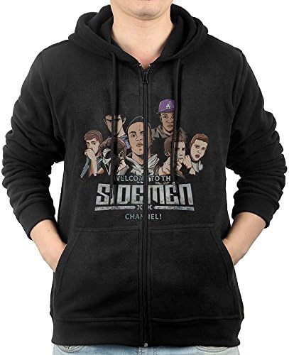 Men's Welcome To The Sidemen Channel Full Zipper Pocket Hood Small