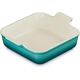 Le Creuset Stoneware Heritage Square Dish, 3 qt. (9"), Riviera