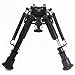 JINSE Tactical Bipod 6- 9 Inches Adjustable Folding Spring Return with Adapter