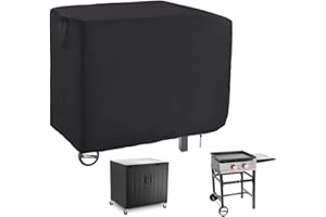 Guisong Flat Top Grill Cover for Royal Gourmet 2 Burner Griddle, 38 Inches Waterproof Propane Griddle Cover for Outdoor Grill Cart Table-38 x 24 x 33.8 Inch