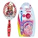 Jojo Siwa Big Girl Toothbrush and Rinsing Cup Set with Confetti Glitter Handle Hairbrush