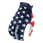 Troy Lee Designs Air Americana Mens MX Offroad Gloves Blue MD