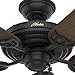 Hunter Indoor / Outdoor Ceiling Fan, with pull chain control - Sea Air 52 inch, Black, 53060