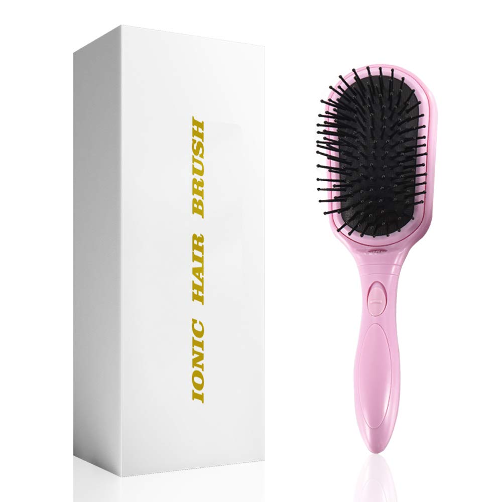 Negative Ionic Hair Brush，Detachable Paddle Brush for Thick Hair Fast Natural Straight Styling, Professional Anti Static Detangler brush for Frizz-Free Hair Care