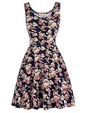 Kate Kasin Women's Sleeveless Fit and Flare Dress KK297