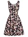 Kate Kasin Women's Sleeveless Fit and Flare Dress KK297