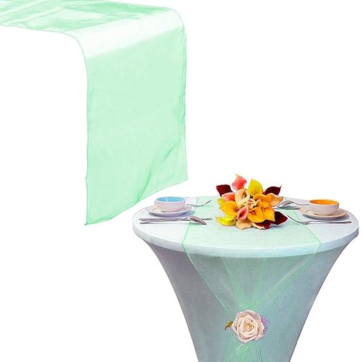 Amazon Com 20 Pcs Mint Green 14 X 108 Wedding Organza Table