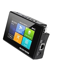 WSDCAM - Comprobador de cámara portátil de 4 pulgadas IP para CCTV, 4 K, H.265, IP, CVBS, CVI y TVI AHD con POE IP, descubrimiento rápido, actualización de firmware y informe de prueba de la cámara, 1800 ADH-Plus