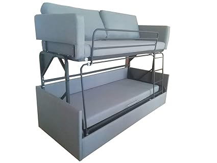 Platinum Furniture Transforming Sofa Bunk Bed In Grey Fabric