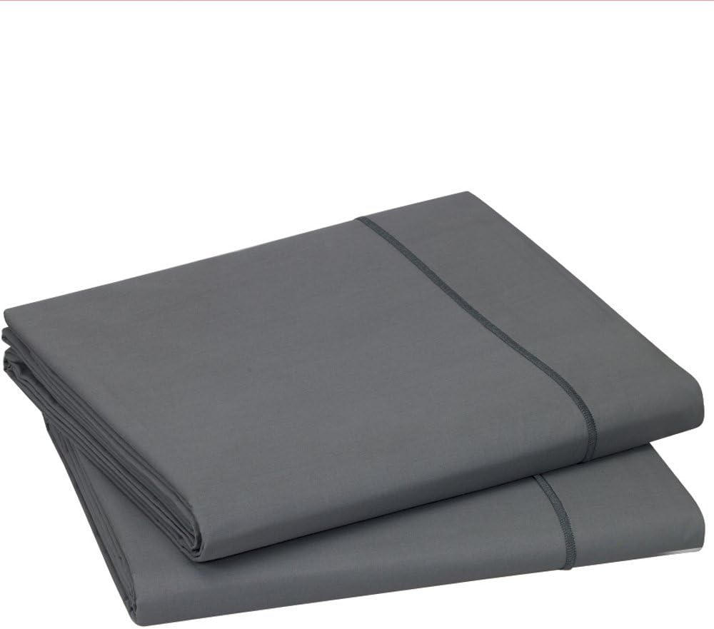 Blanc des Vosges Cotton Duvet Cover, Cotton, Charcoal, 260x240 cm