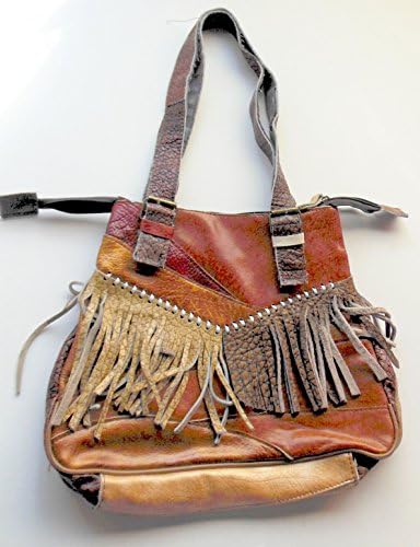 Genuine leather vintage 60's style rustic handmade handbag