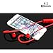 10M Wireless Bluetooth 4.0 Sweatproof Sports Earphone Cancelling Noise ,Toolisi Stereo Bass In-ear Earbuds w/ Microphone Stable Bluetooth Connect Headset 6Hour Working Time for Phones Running Gym -Red