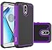 Samsung Galaxy J3 2018/J3 Achieve/J3V J3 V 3rd Gen/Express Prime 3/Amp Prime 3 2018 Case [Brushed Texture],OEAGO Dual Layer Kickstand Protective Cover with Neck Lanyards for Galaxy Sol 3 - Mint…