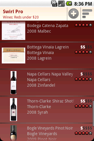Swirl Pro - A Wine Guide