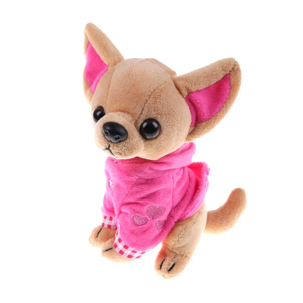 Photo 1 of SUSHAFEN Stuffed Dog Puppy Toy Dog Plush Toy Soft Doll Stuffed Animal Pillow Birthday Gift Present Cute Dog Ornaments Decoration Handicraft House Desktop Decoration Prop,17cm/6.7"
