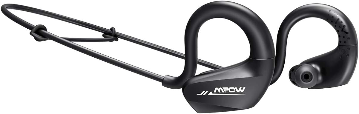 Mpow Bluetooth Headphones Sport, Sport Wireless Headphones w/BT 5.0/Bass/2 EQ, IPX6 Waterproof Stereo Headphones, 9 Hrs Playtime, Wireless Earbuds for Running w/CVC6.0 Noise Canceling Mic, Black