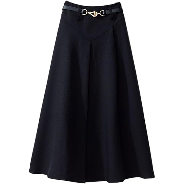 citybreeze☆韓国☆人気☆PLEATED BELT LONG SKIRT 2色/追跡あり