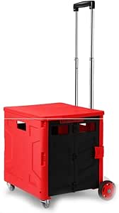 Caja de almacenamiento plegable multifunción con ruedas, caja de