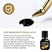 Glossiva Extra Strength Eyelash Extension Glue - Black Adhesive/for Semi-Permanent Extensions - Long Lasting, Strong Hold (5ml)