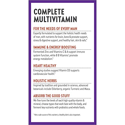 New Chapter Men's Multivitamin for Immune, Stress, Heart + Energy