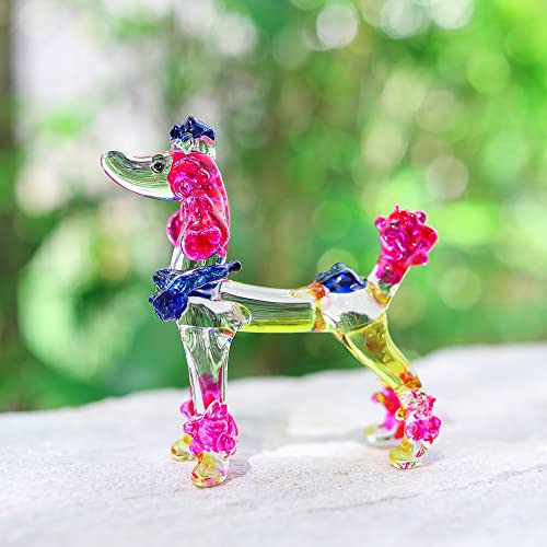 DUONGJAIS BRAND Hand Blown Art Glass, Lovely Poodle