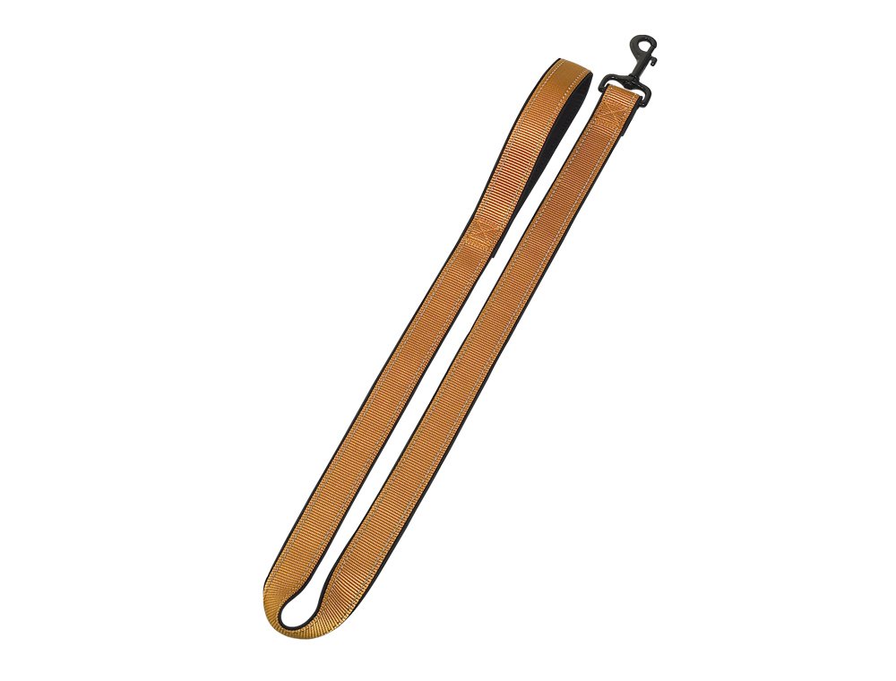 Nobby Classic Reflect Soft Leash, 120 x 3 cm, Gold/Black