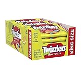 TWIZZLERS Licorice Candy, King Size Sour Mini Twists, 3.5 Ounce (Pack of 12)