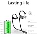 Bluetooth Headphones, Yoyamo Bluetooth Headset -Sport Sweatproof -Design Superb Sound with Mic, Secure Fit -In-Ear Headsets(Black)