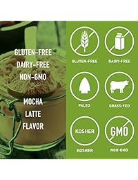 Mocha Latte Pure Paleo Protein by Dr Amy Myers - Limpiador de hierbas alimentadas, Pasture...