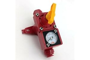 Blowtie 2 Diaphragm Relief Valve with Built-in Gauge for Controlled Pressure Release in Pressurized Brewing Systems with 5/16