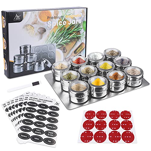Premium Spice Rack Wall Mount Stainless Steel Spice