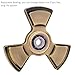 Fancy Home Anti-Anxiety Quiet Tri Fidget Hand Spinner EDC Toy for Relief from ADD ADHD, Anxiety and Boredom,Ceramic Bearing Last 5-8 Minutes Glow in The Dark Retro Bronze