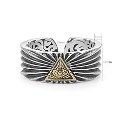 Men's Vintage Eye of Ring 925 sterling silver