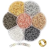 Gmma 3000Pcs 5mm1Box 7 Colors Open Jump Rings for